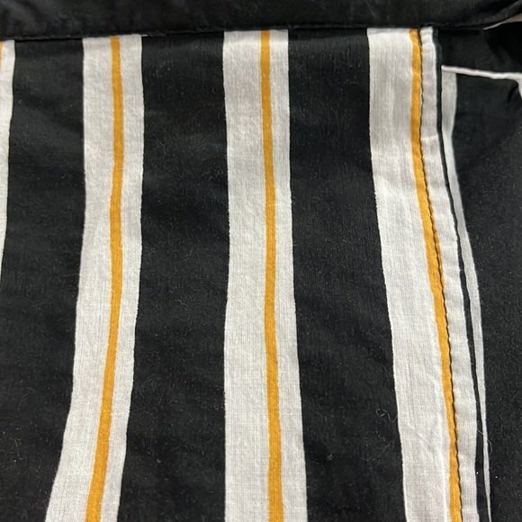 Who What Wear True Wrap Skirt striped Black/White/yellow Size 4 - Picture 13 of 15